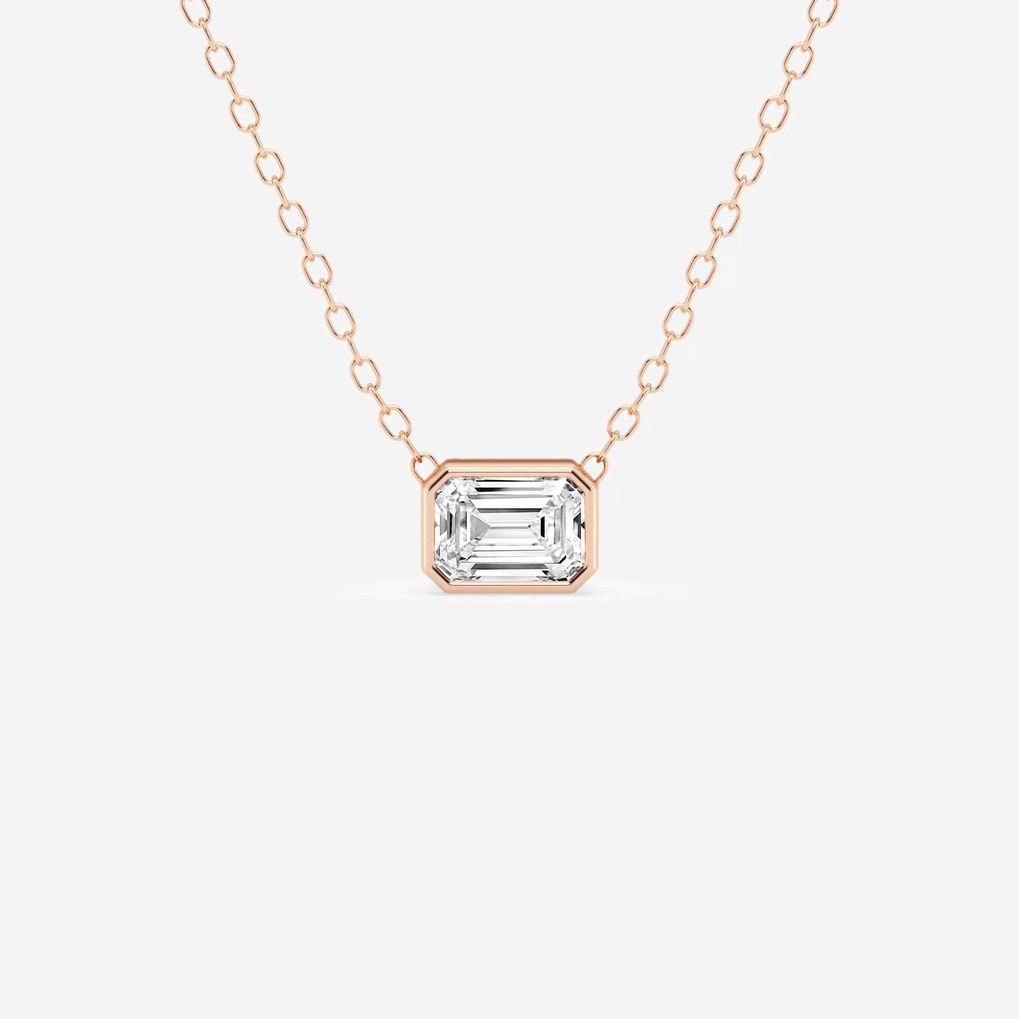 14kt Rose Gold/18kt Rose Gold/emerald/top