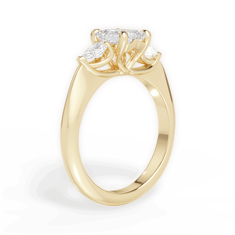 14kt Yellow Gold/18kt Yellow Gold/emerald/front