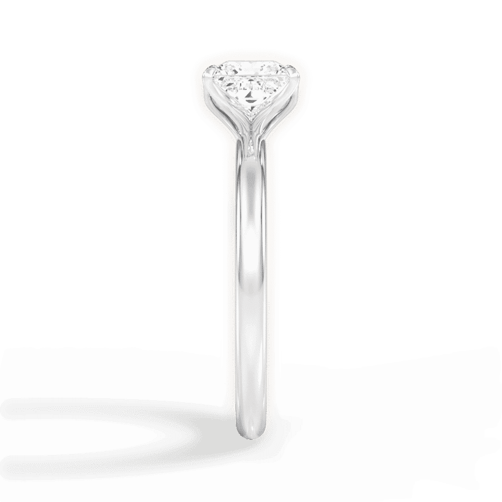14kt White Gold/18kt White Gold/Platinum/princess/side