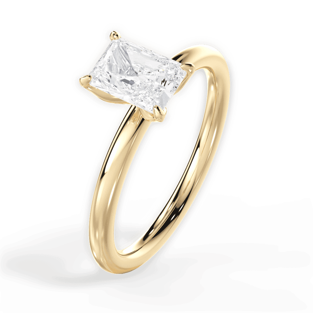 14kt Yellow Gold/18kt Yellow Gold/radiant/perspective