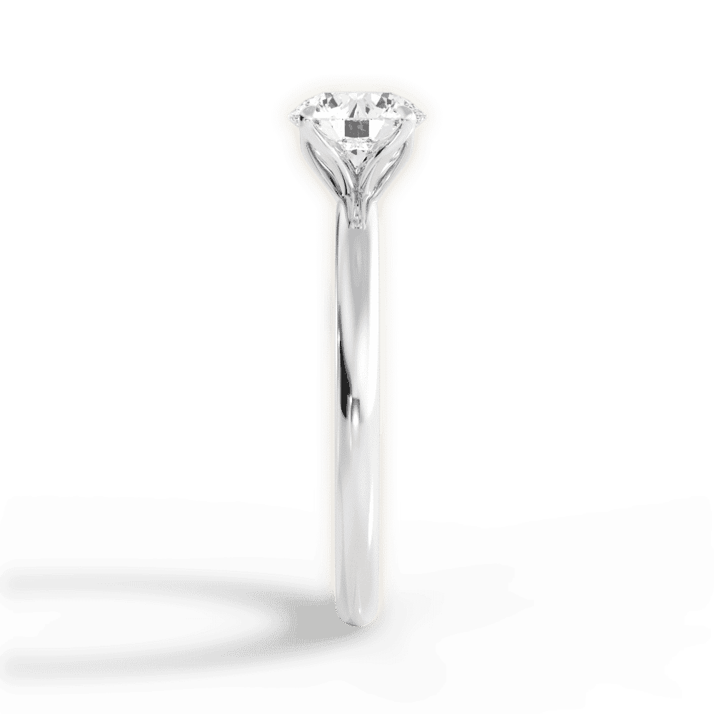 14kt White Gold/18kt White Gold/Platinum/round/side