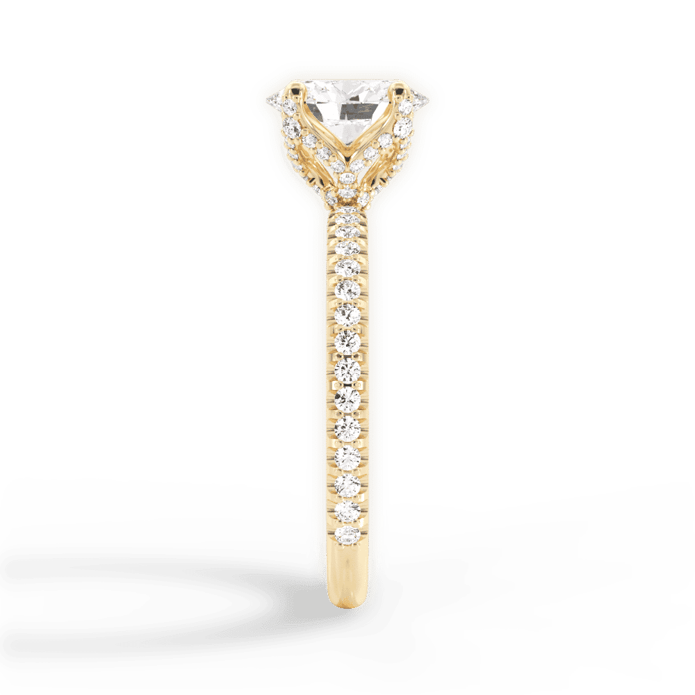 14kt Yellow Gold/18kt Yellow Gold/oval/side