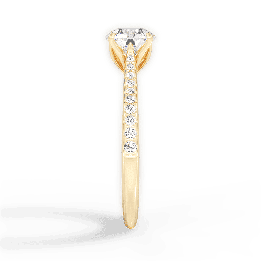 14kt Yellow Gold/18kt Yellow Gold/round/side