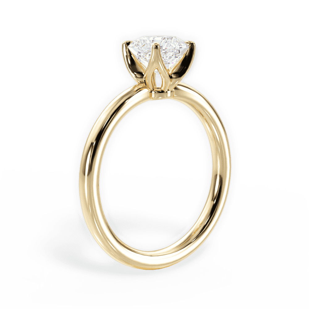 14kt Yellow Gold/18kt Yellow Gold/asscher/front