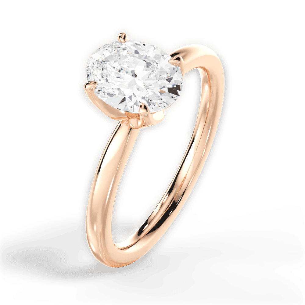 14kt Rose Gold/18kt Rose Gold/oval/perspective