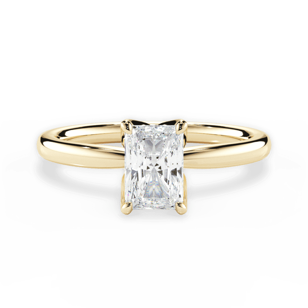 14kt Yellow Gold/18kt Yellow Gold/radiant/top