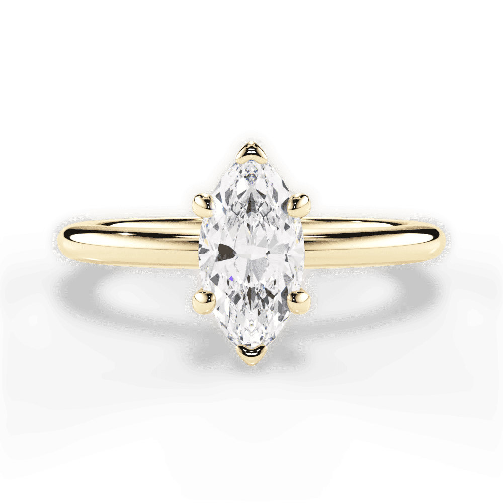14kt Yellow Gold/18kt Yellow Gold/marquise/top