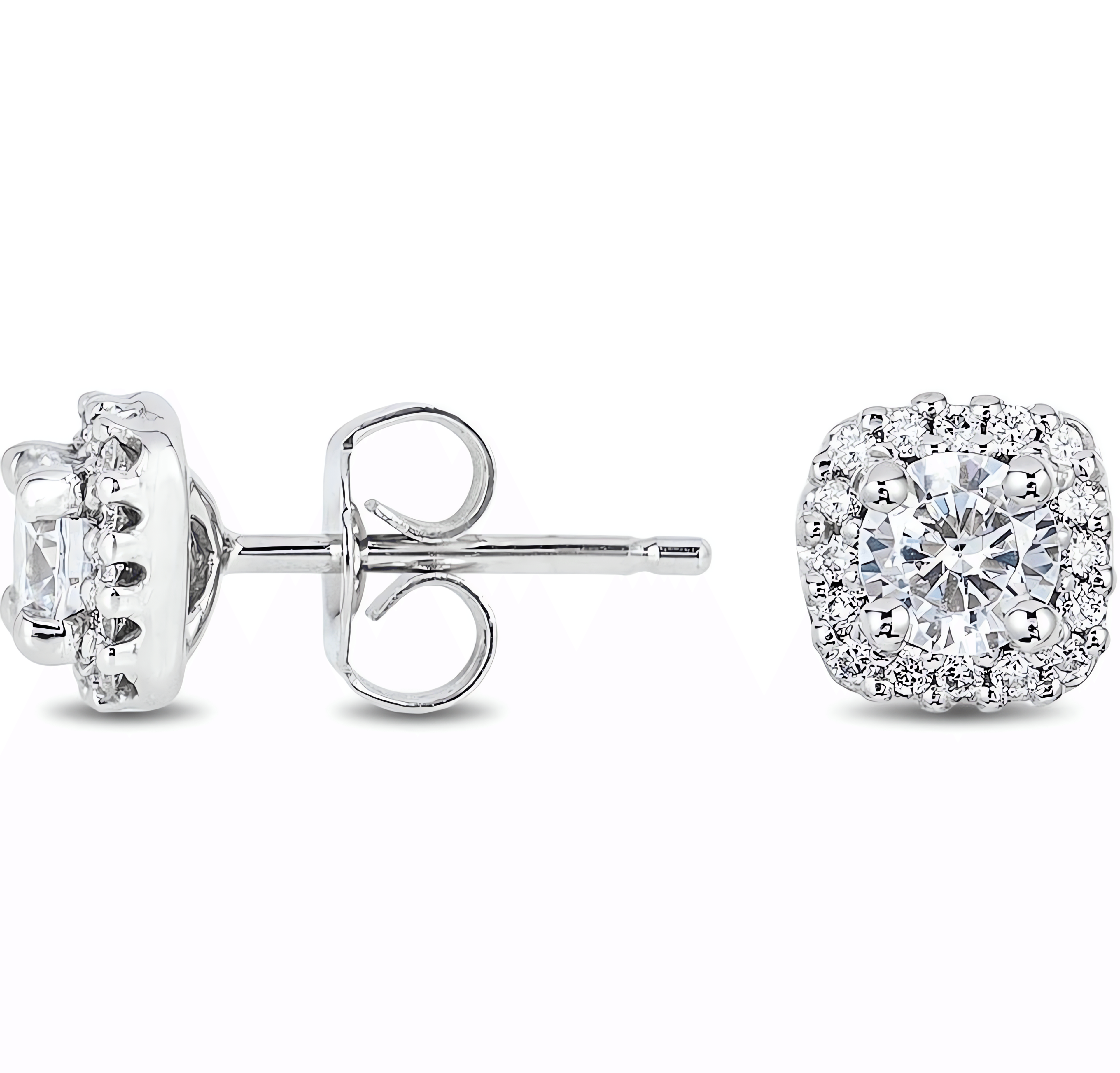 14kt White Gold/0.50 CTW/side
