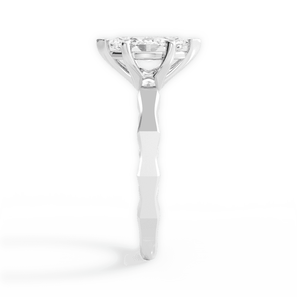14kt White Gold/18kt White Gold/Platinum/marquise/side