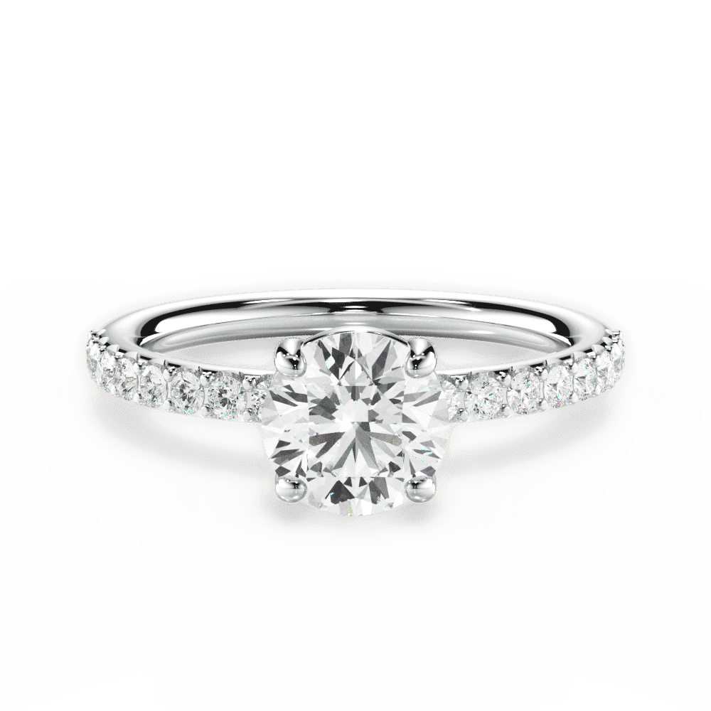 RITANI Tapered Channel-Set Diamond Engagement Ring in White, Di'Amore Fine  Jewelers