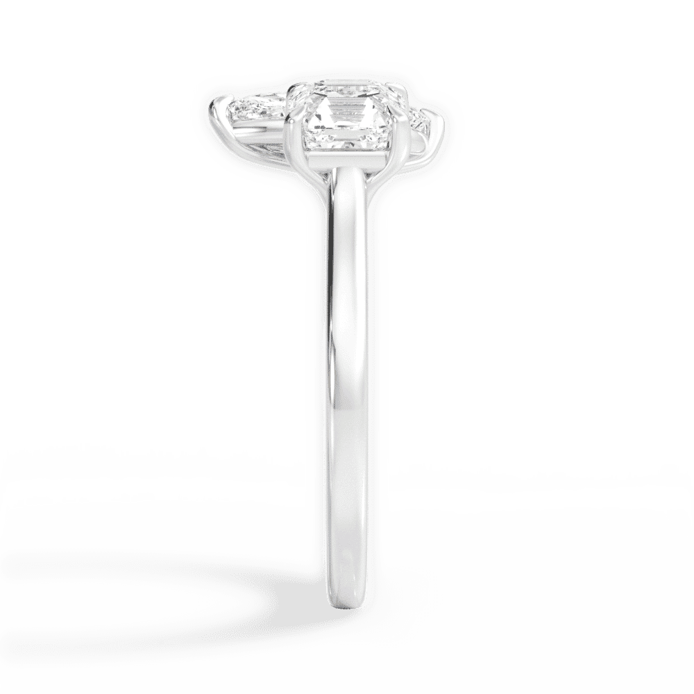 14kt White Gold/18kt White Gold/Platinum/marquise/side