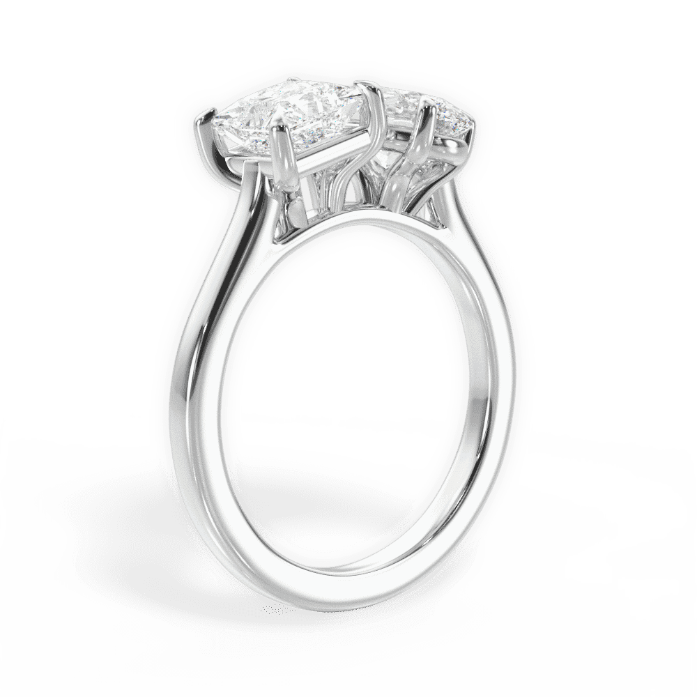 14kt White Gold/18kt White Gold/Platinum/oval/front