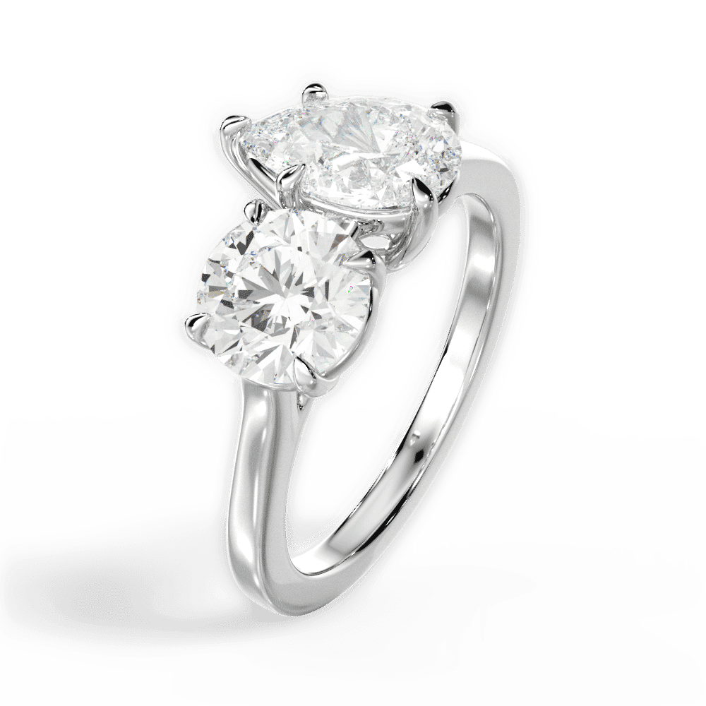 14kt White Gold/18kt White Gold/Platinum/pear/perspective