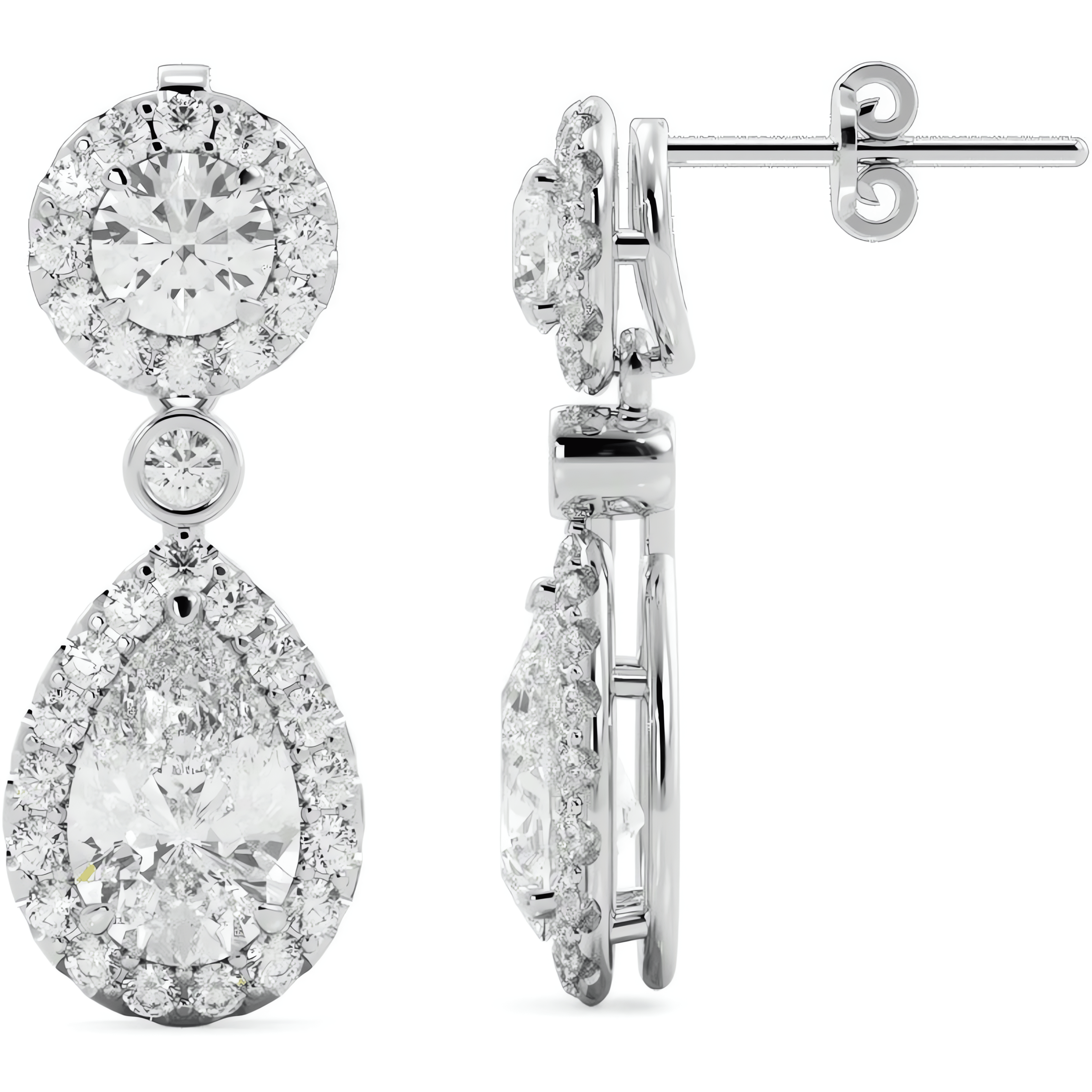 14kt white gold/18kt white gold/platinum/1.00 ctw/3.00 ctw/side