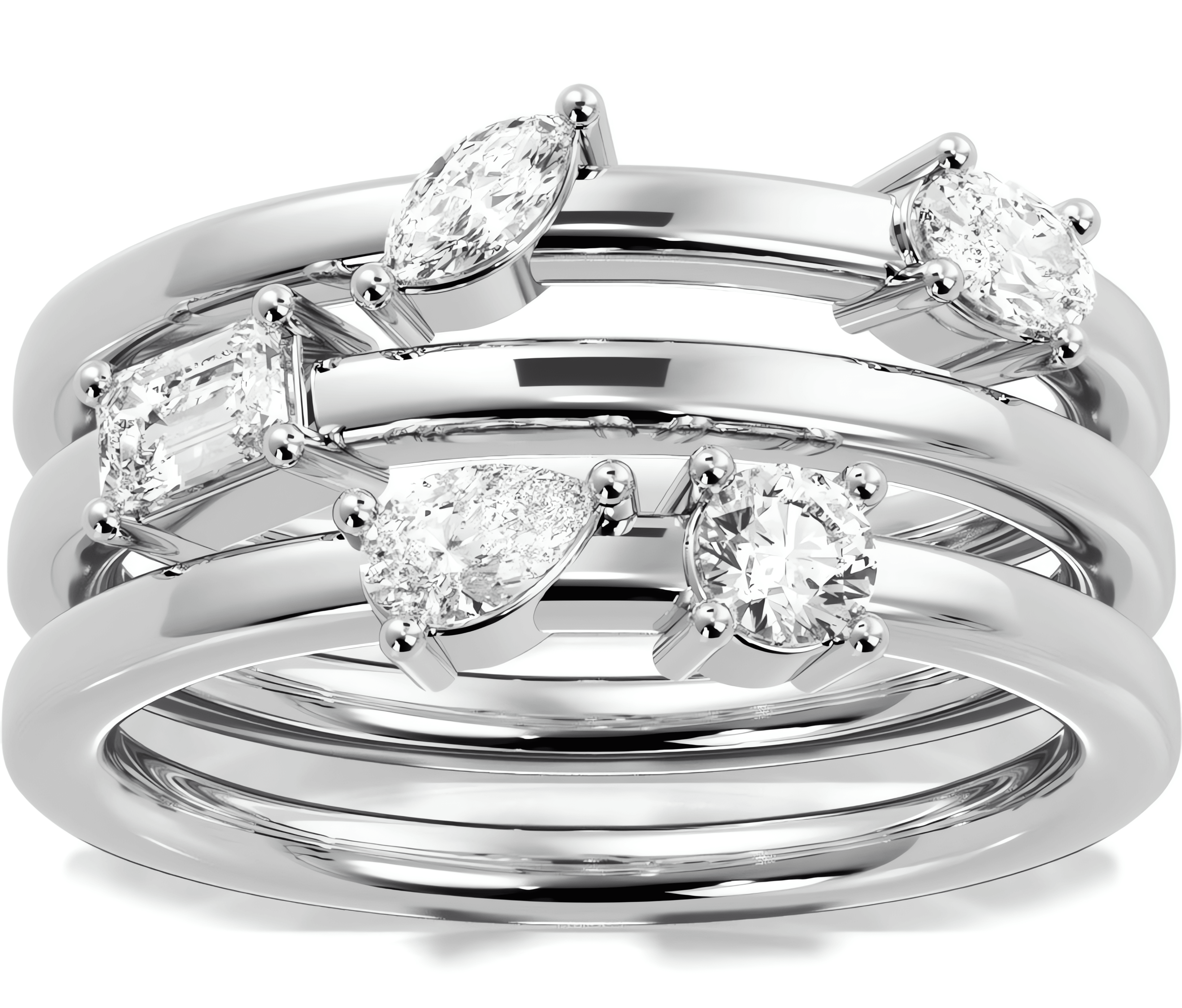 14KT WHITE GOLD/18KT WHITE GOLD/PLATINUM/EARTH GROWN/LAB GROWN/TOP