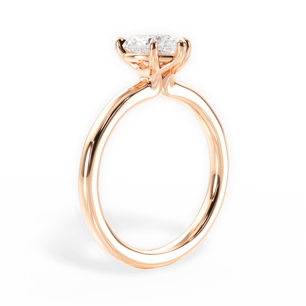 14kt Rose Gold/18kt Rose Gold/heart/front