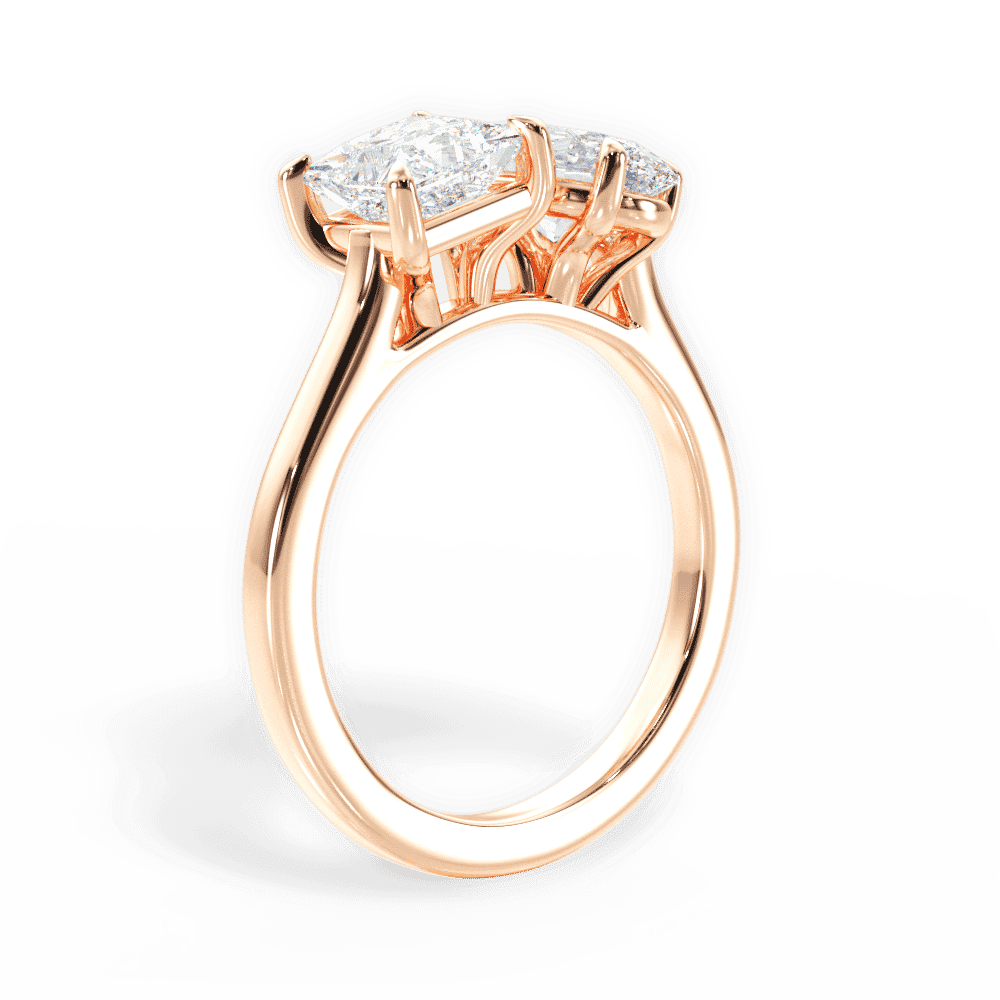 14kt Rose Gold/18kt Rose Gold/oval/front