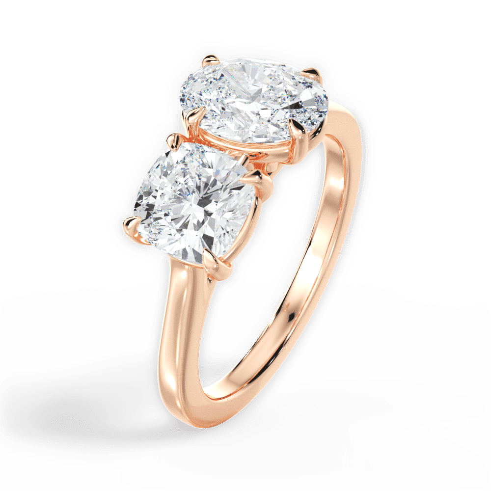 14kt Rose Gold/18kt Rose Gold/oval/perspective