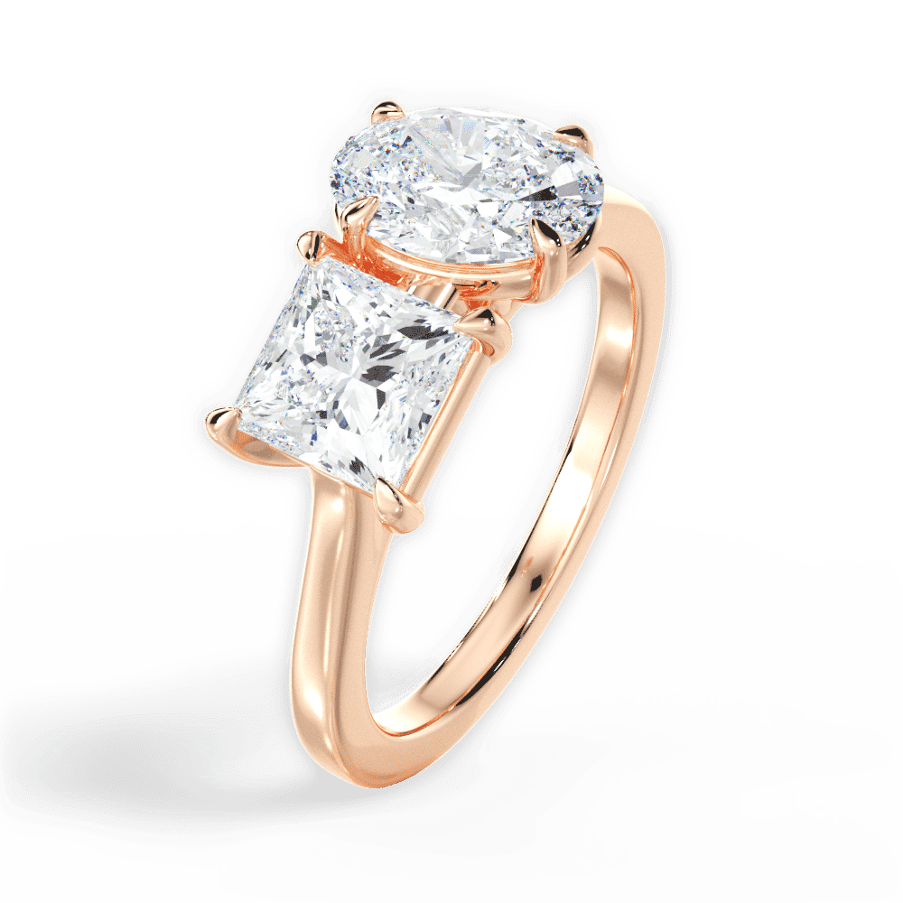 14kt Rose Gold/18kt Rose Gold/oval/perspective