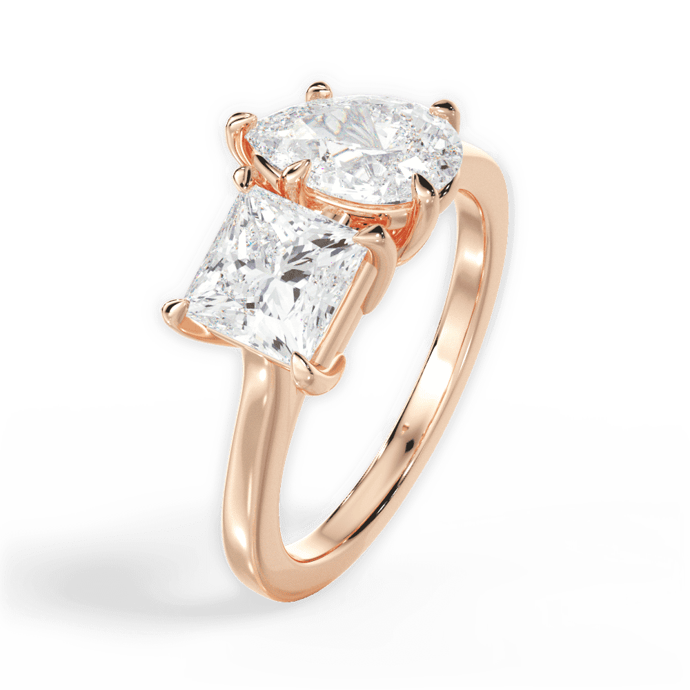 14kt Rose Gold/18kt Rose Gold/pear/perspective