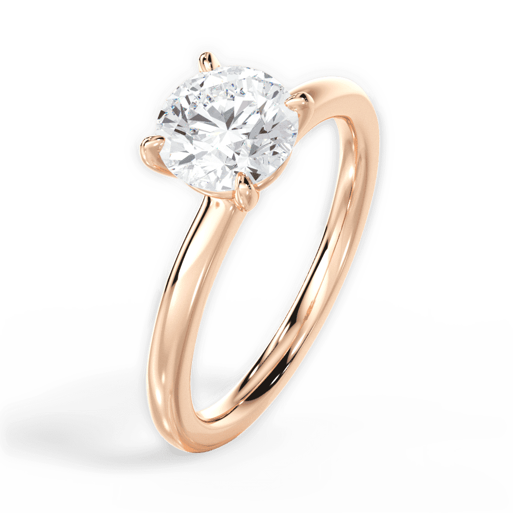 14kt Rose Gold/18kt Rose Gold/round/perspective