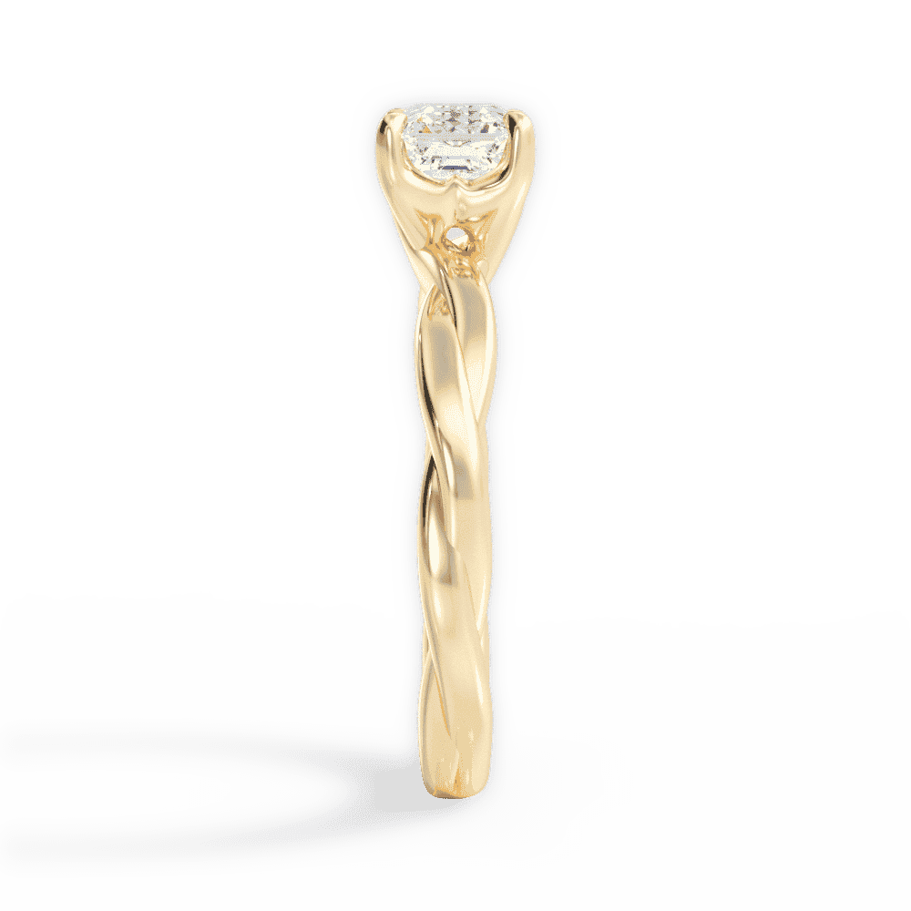 14kt Yellow Gold/18kt Yellow Gold/asscher/perspective