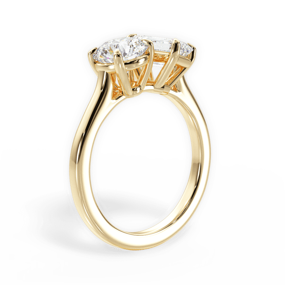 14kt Yellow Gold/18kt Yellow Gold/emerald/front