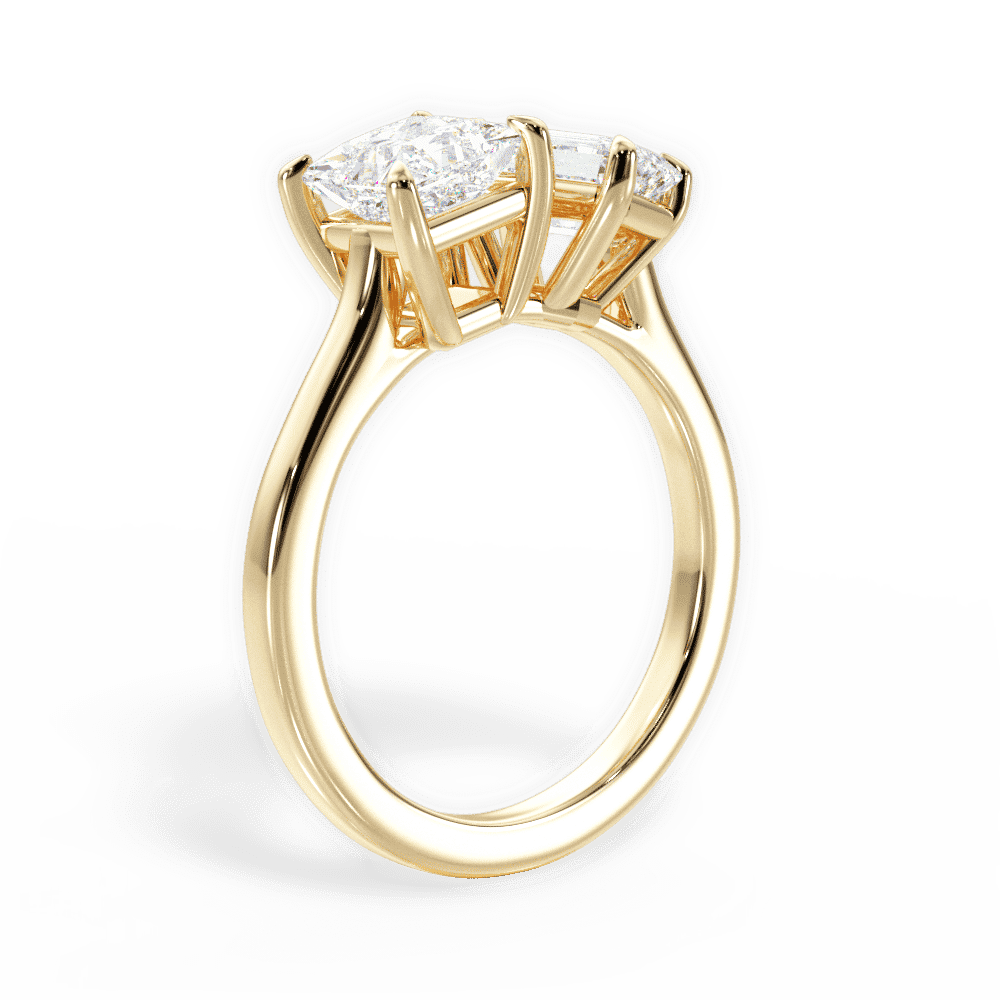 14kt Yellow Gold/18kt Yellow Gold/emerald/front