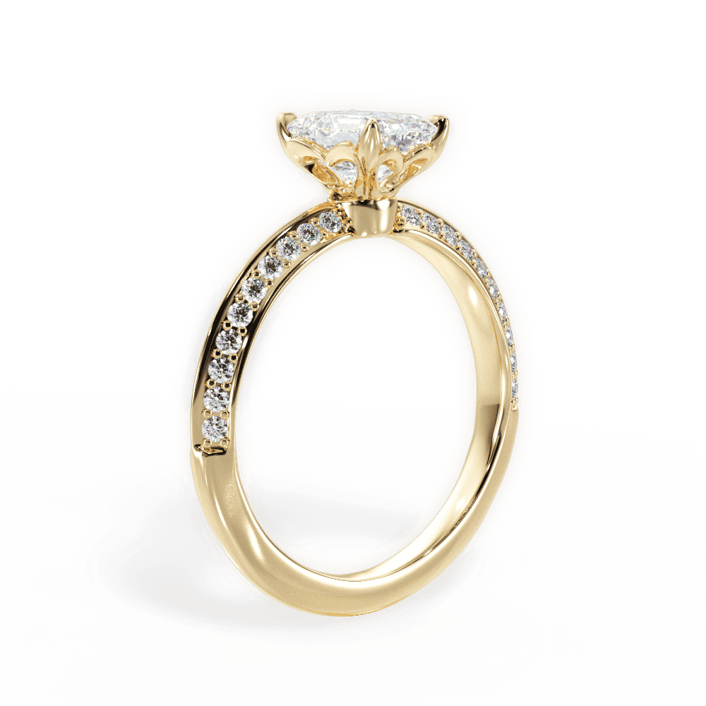 14kt Yellow Gold/18kt Yellow Gold/emerald/front