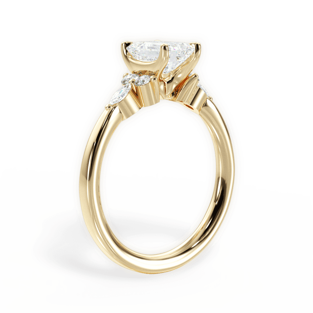 14kt Yellow Gold/18kt Yellow Gold/emerald/front