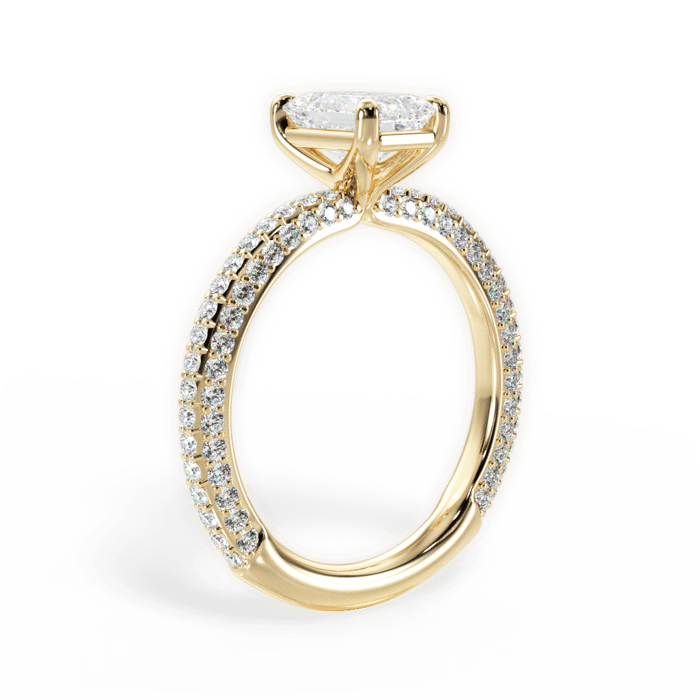 14kt Yellow Gold/18kt Yellow Gold/emerald/front