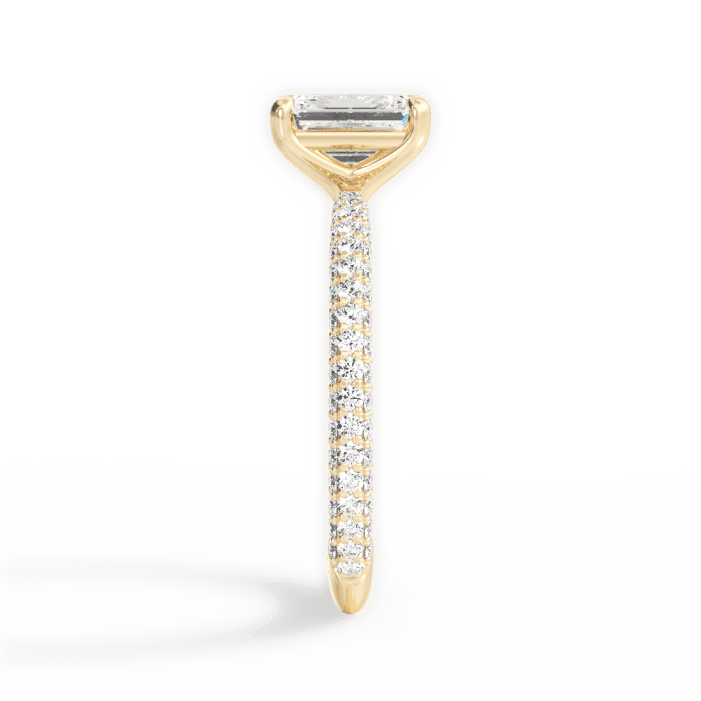 14kt Yellow Gold/18kt Yellow Gold/emerald/perspective