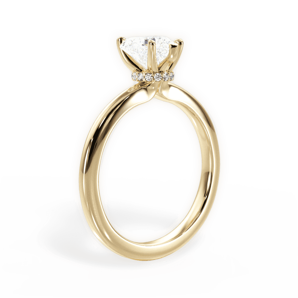 14kt Yellow Gold/18kt Yellow Gold/heart/front