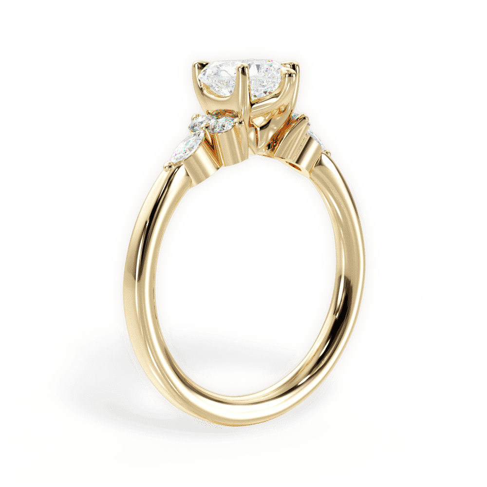 14kt Yellow Gold/18kt Yellow Gold/heart/front