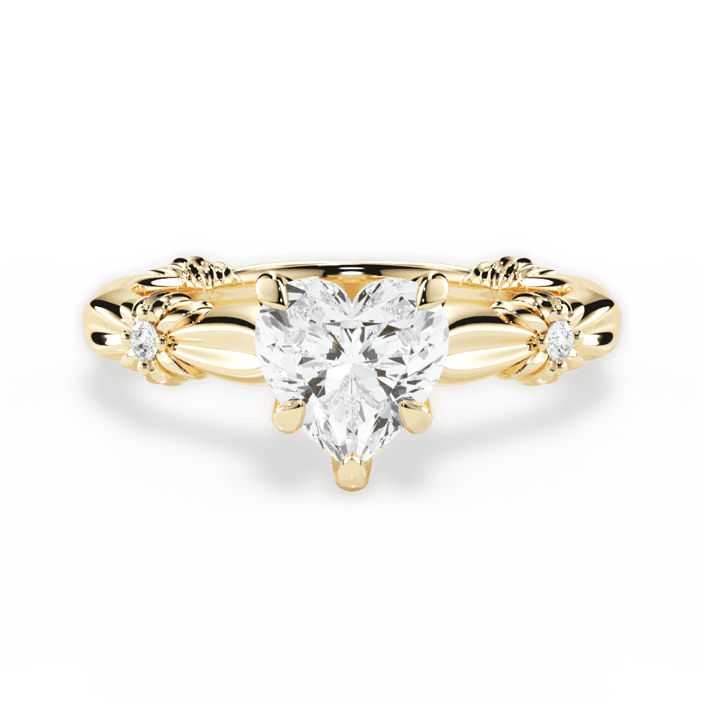 14kt Yellow Gold/18kt Yellow Gold/heart/top