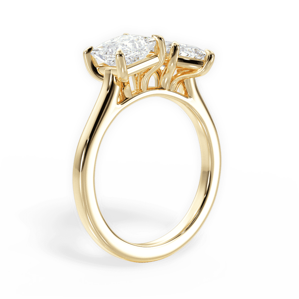 14kt Yellow Gold/18kt Yellow Gold/marquise/front