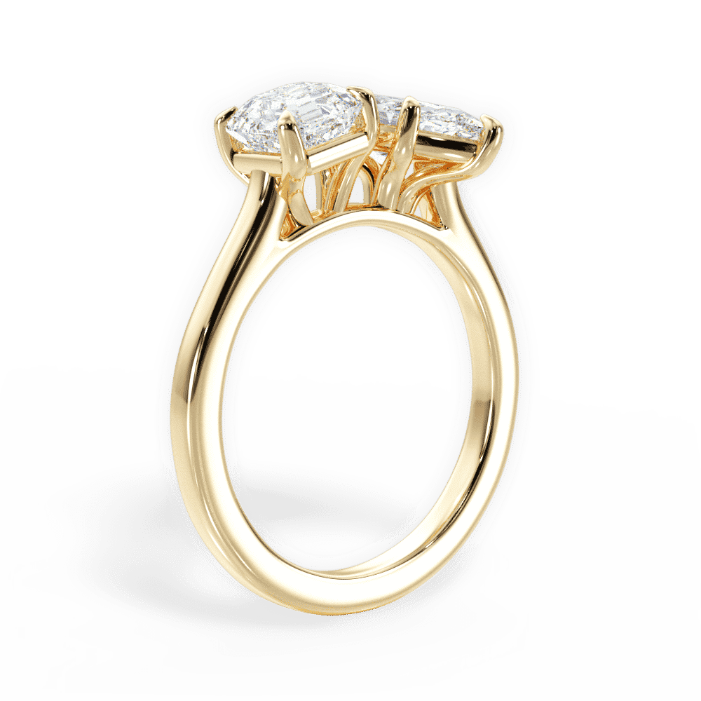 14kt Yellow Gold/18kt Yellow Gold/marquise/front