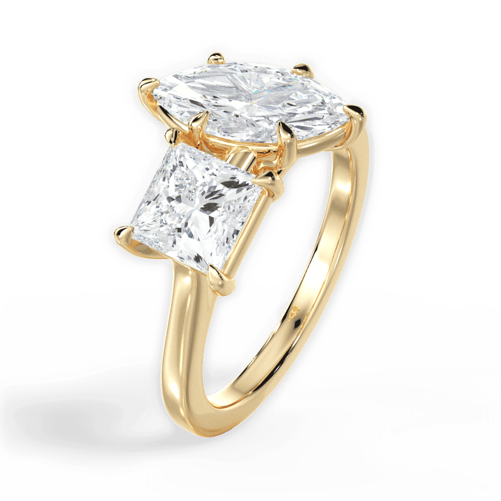 14kt Yellow Gold/18kt Yellow Gold/marquise/perspective