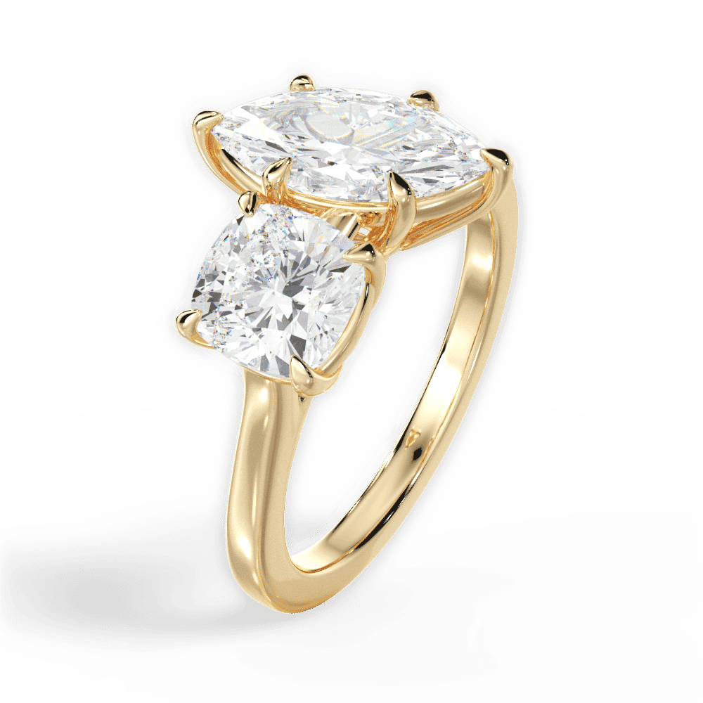 14kt Yellow Gold/18kt Yellow Gold/marquise/perspective