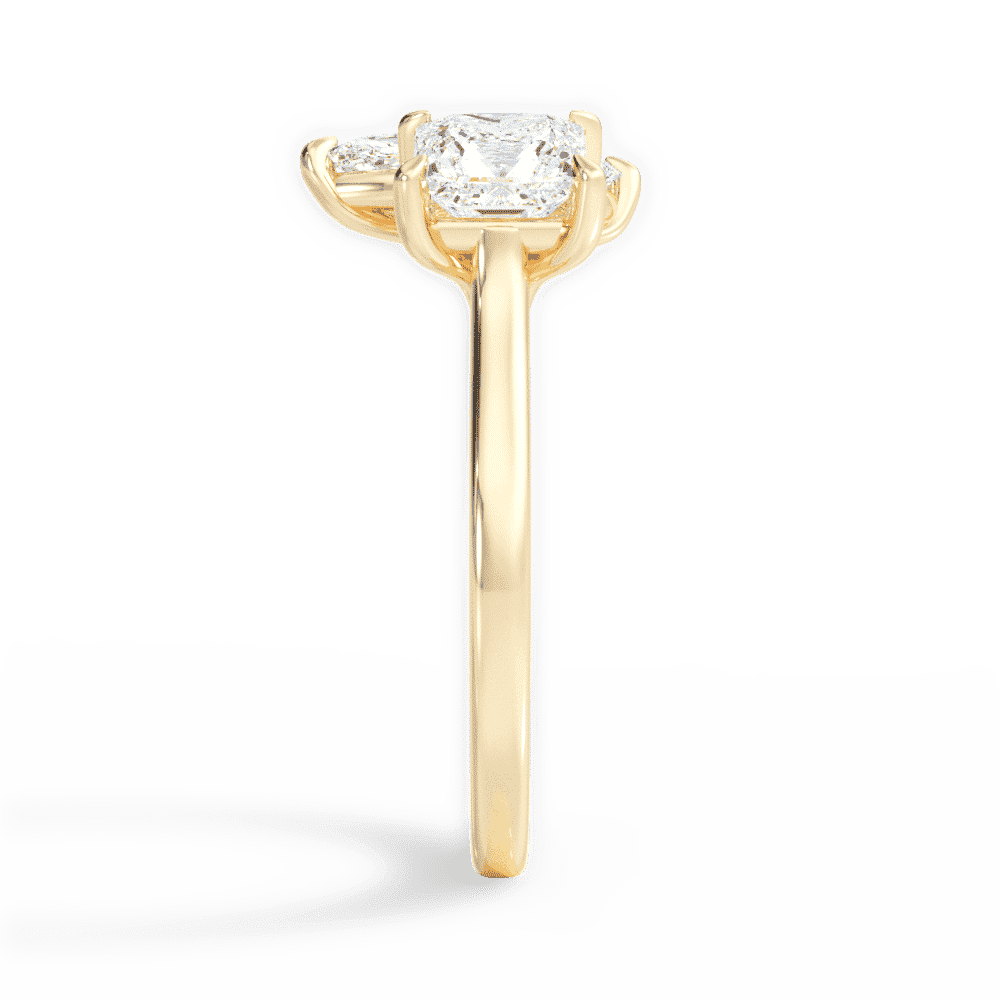 14kt Yellow Gold/18kt Yellow Gold/marquise/side