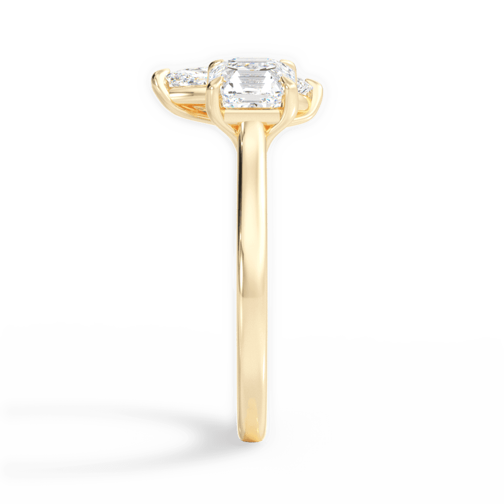 14kt Yellow Gold/18kt Yellow Gold/marquise/side