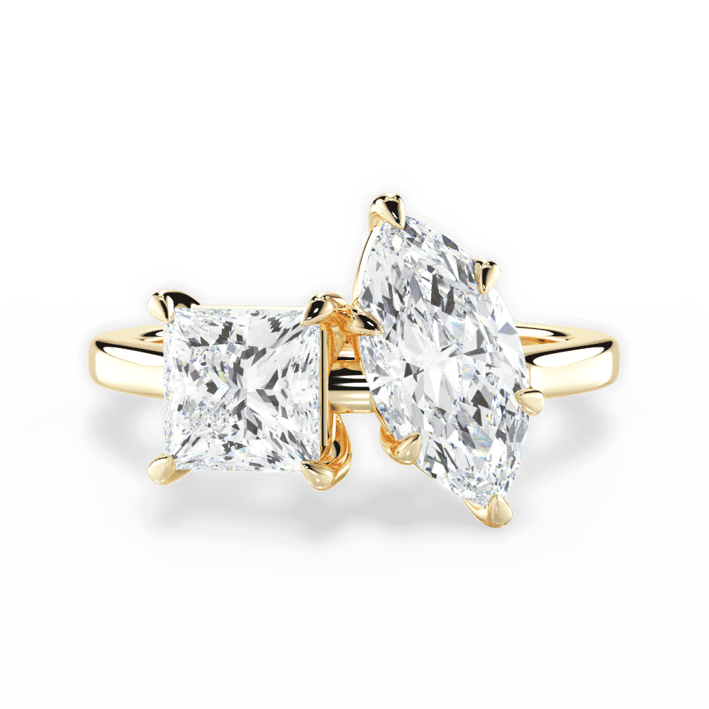 14kt Yellow Gold/18kt Yellow Gold/marquise/top