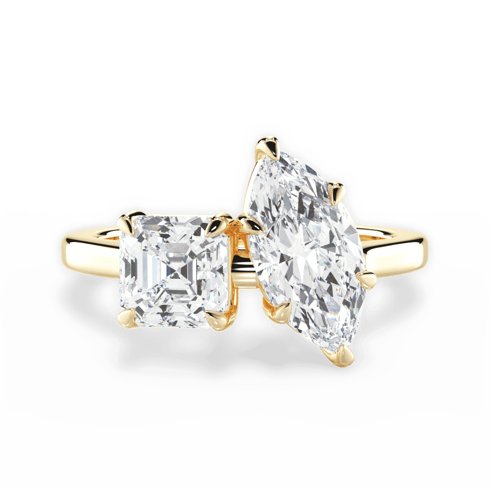 14kt Yellow Gold/18kt Yellow Gold/marquise/top