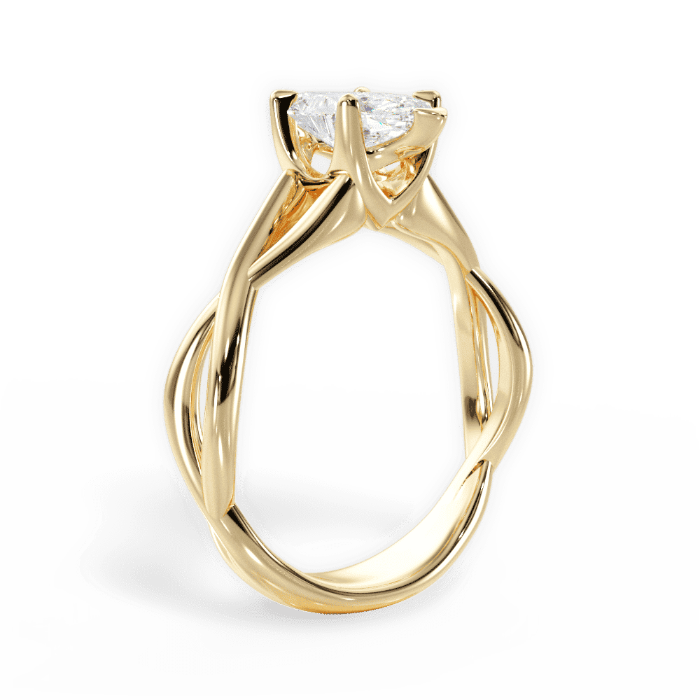 14kt Yellow Gold/18kt Yellow Gold/marquise/front