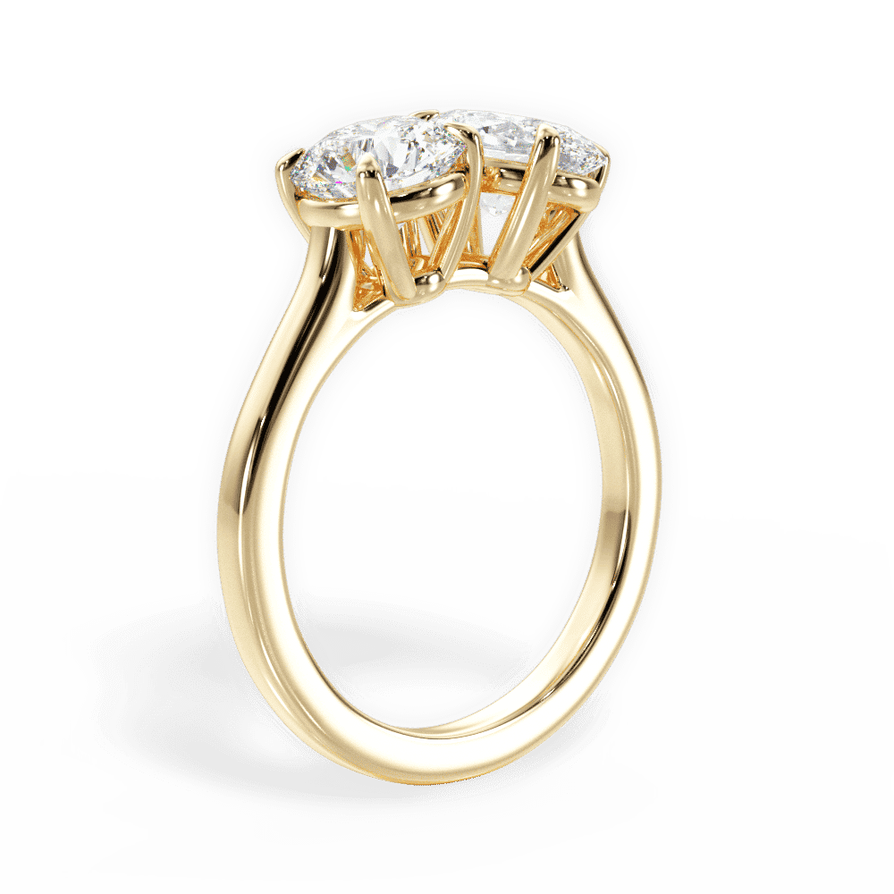 14kt Yellow Gold/18kt Yellow Gold/oval/front