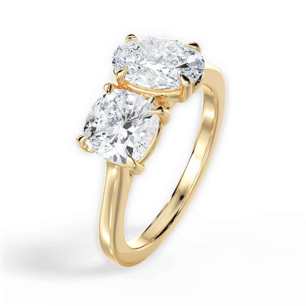 14kt Yellow Gold/18kt Yellow Gold/oval/perspective
