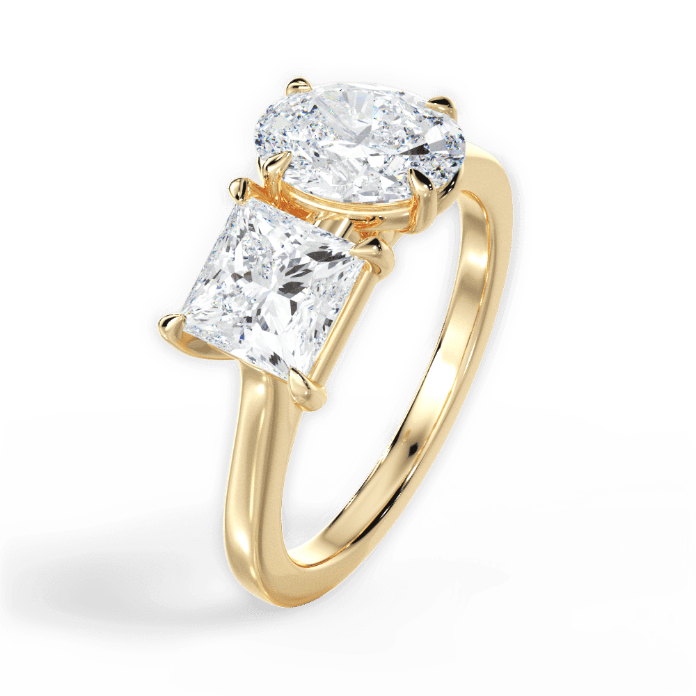 14kt Yellow Gold/18kt Yellow Gold/oval/perspective