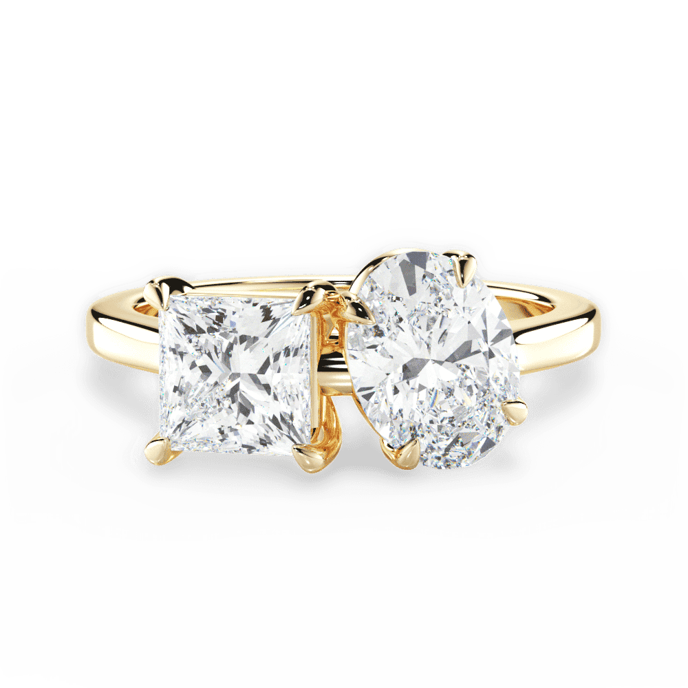 14kt Yellow Gold/18kt Yellow Gold/oval/top