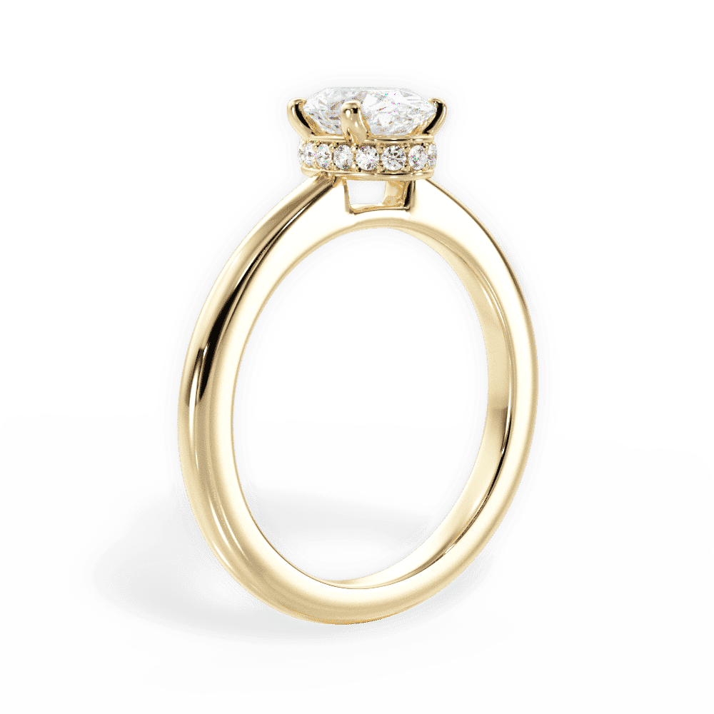 14kt Yellow Gold/18kt Yellow Gold/oval/front