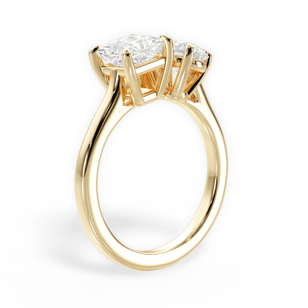 14kt Yellow Gold/18kt Yellow Gold/pear/front